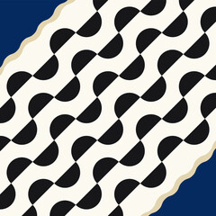 Semi Circle Rio Copacabana Geometric Pattern Modern Shapes Background