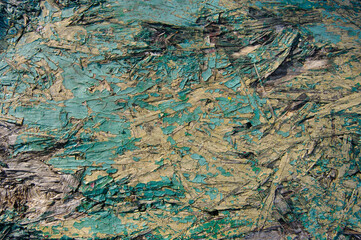 Amazing Chipboard Texture. Old paint with beautiful wood texture on table in rustic park. Wood texture design,