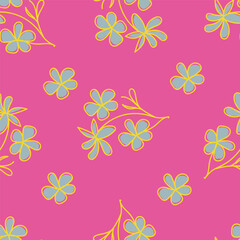 Seamless floral wallpaper pattern design