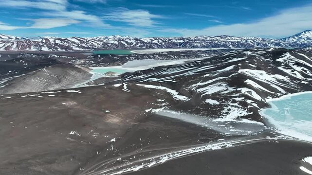 Vuelo de Dron en Balc&oacute;n del Piscis, Catamarca, Argentina, Cordillera de los Andes
