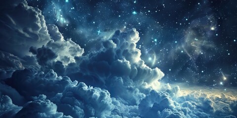 heavenly background clouds sky light