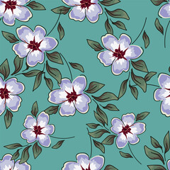 Seamless floral wallpaper pattern design