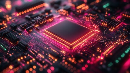 High-Performance Microchip On Circuit Board