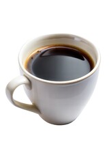 Obraz premium Freshly brewed coffee served in a white cup on a saucer ready for enjoyment during a morning ritual