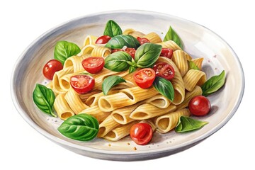 pasta with tomato and basil