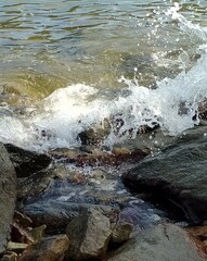 water and rocks