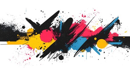 Vibrant Abstract Splash of Color and Motion