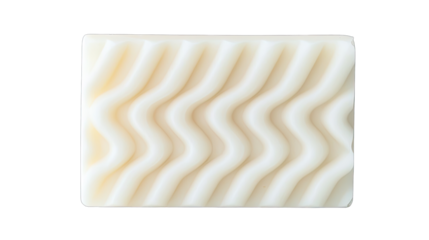 Wavy Textured Soap Bar with Smooth Creamy Surface Ideal for Skincare and Spa Treatments at Home
