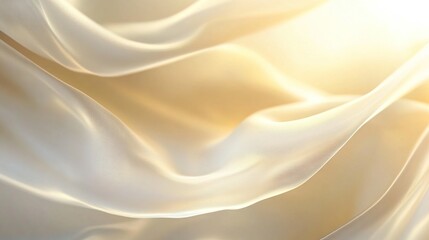 Obraz premium Elegant Draped Cream Colored Fabric Showing Texture
