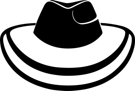 recommend clip art: Western cowboy hat silhouette icon
