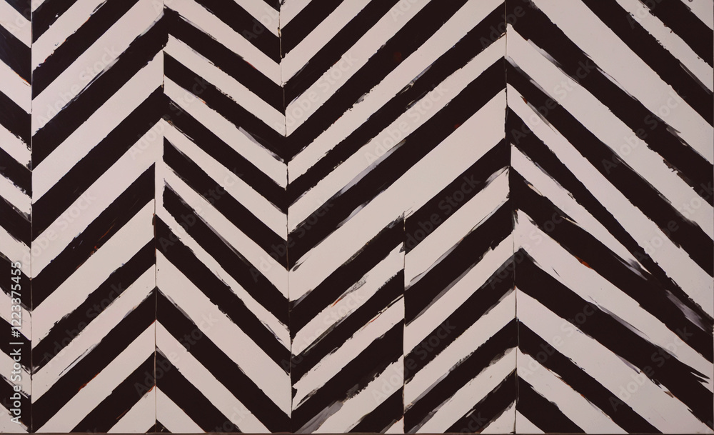 Poster a zebra print wall with black and white stripes. the stripes are very thin and the pattern is very i