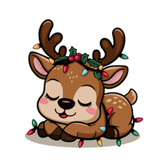 baby reindeer vector