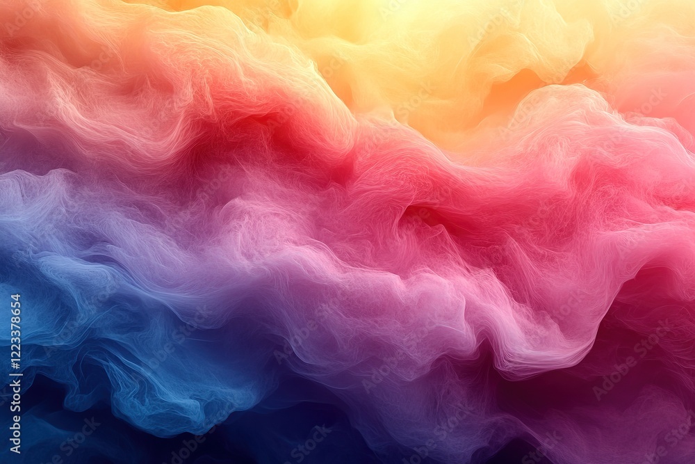 Poster background of abstract colorful waves