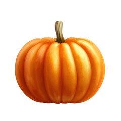 Obraz premium Vibrant pumpkin isolated on transparent background for seasonal decoration and culinary inspiration, pumpkin isolated on transparent