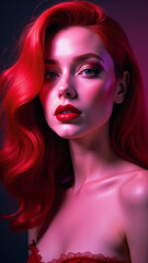 Beautiful redheaded woman