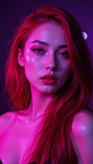Fototapeta premium Beautiful redheaded woman