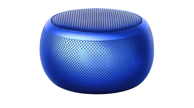 Compact Blue Speaker with Modern Design for Music Enthusiasts and Audio Lovers