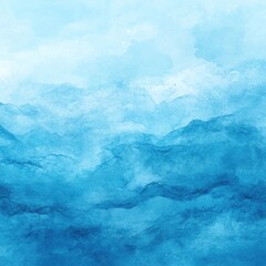 Obraz premium Blue misty mountain range landscape, serene background, ideal for website design
