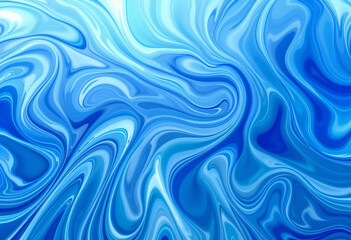 A blue and white background with a wave pattern.