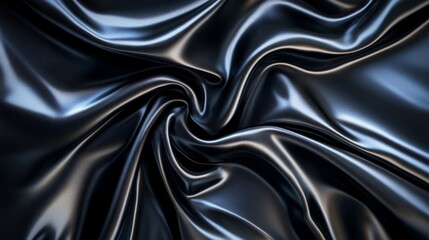 Obraz premium Glossy black satin