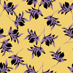 Seamless floral wallpaper pattern design