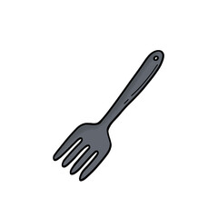 Kitchen set - illustrations of fork 