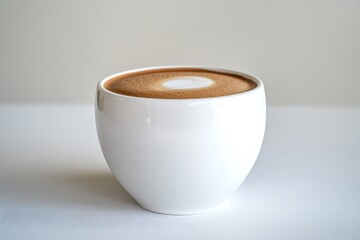 A bold, strong Americano with a smooth crema top, served in a white ceramic cup.