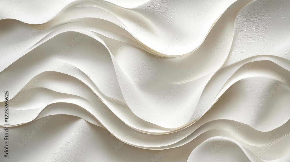 Poster elegant white abstract waves paper texture background design art soft tone curve style decor image