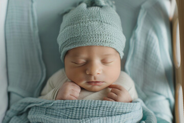 Smiling survival Child Resting in Hospital Bed, Representing Pediatric Healthcare, Generative AI