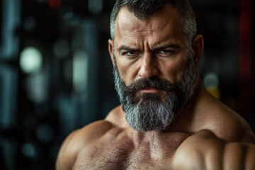 Obraz premium Smiling male trainer or gym staff, created with generative AI