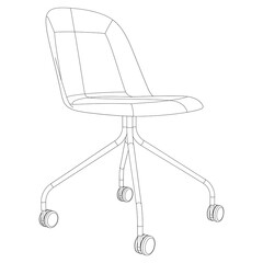 Office Chair doodle icons collection in vector. Hand drawn chair icons set in vector. Doodle Office chair illustrations collection in vector