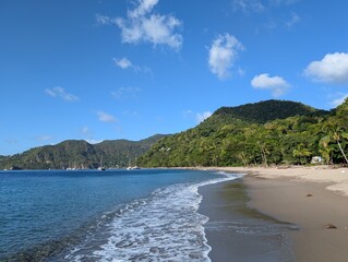 Malgretoute beach in Saint Lucia - January 2025