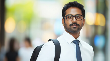 Obraz premium Telugu business man.