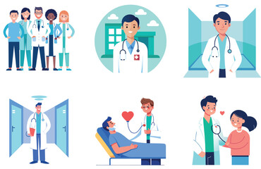 Senior Woman Physician's Medicine Bundle: Expert Healthcare Collection Stickers