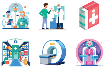 Inclusive Medicine Bundle: A Diverse Patient Collection Stickers