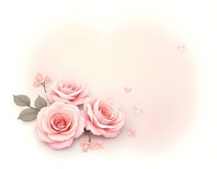 Fototapeta premium Soft pink rose background