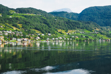 Fototapeta premium Picturesque fjords in Norway in summer 