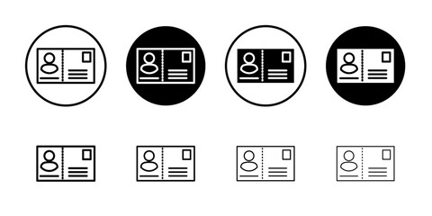 License icon Vector logo set flat