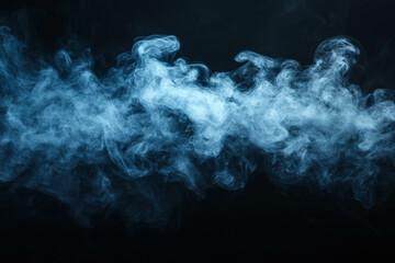 Abstract Smoke On A Black Background