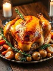 roasted chicken with vegetables