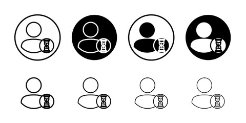 Wait icon Vector logo set flat