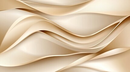 Obraz premium Beige abstract waves flow, soft background, design element