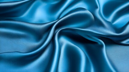 Obraz premium blue silk background