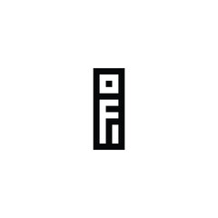 Abstract IF FI Icon Design with a Sleek Appearance © mrshamsjamans