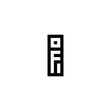 Abstract IF FI Icon Design with a Sleek Appearance