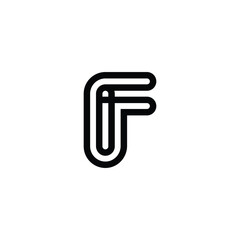 Modern IF or FI Monogram Logo for Professional Use