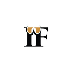 Professional Initial Monogram Logo of IF and FI Letters