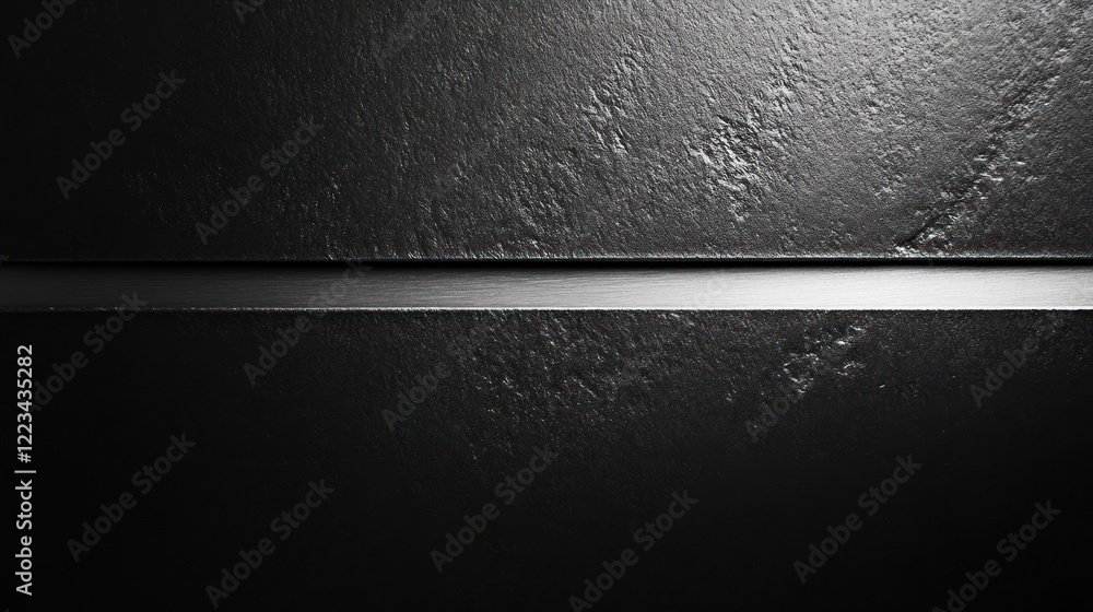 Poster dark textured surface with horizontal divider
