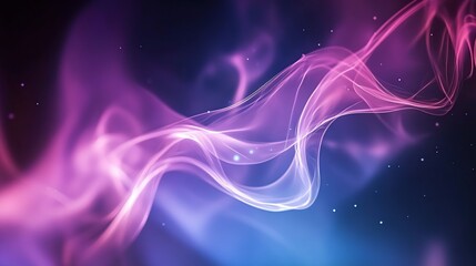 Naklejka premium Abstract Purple and Blue Swirling Light Waves