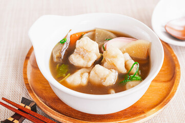 具だくさんのすいとん汁